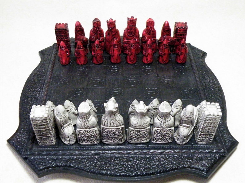 Small Medieval Lewis LATEX CHESS MOULDS 9 image 3