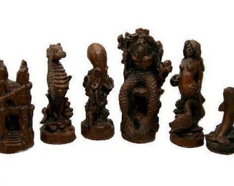 Neptune LATEX CHESS MOULDS/Molds (set of 9)