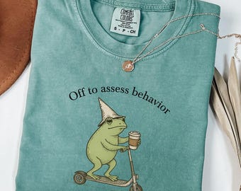 Behavior analyst shirt, Off to assess behavior tee, ABA therapist gift, Funny teacher shirt, BCBA apparel, Classroom humor tee