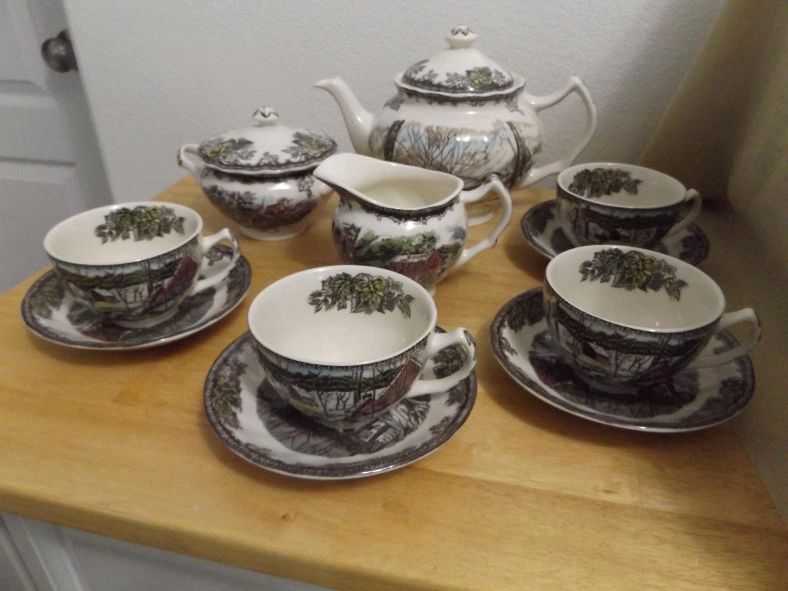4 Piece Sterling Tea Set - Etsy