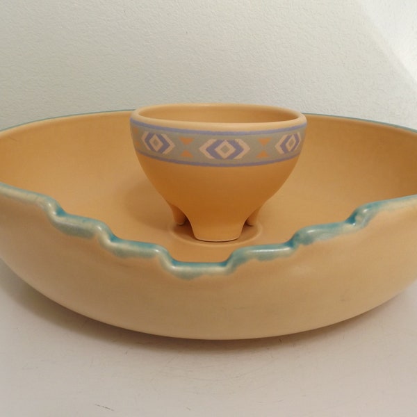 Treasure Craft Chip and Dip Bowl Etsy