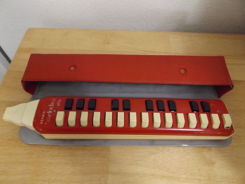 Vintage Metal Hohner Melodica Alto con Case Harmonica Alemania Etsy México