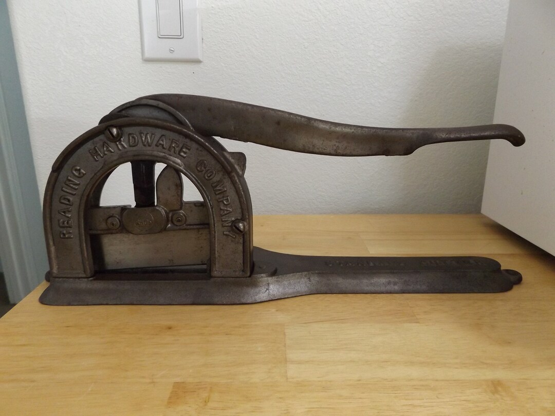 Antique Tabletop Iron Tobacco Cutter Reading Hardware Co - Etsy