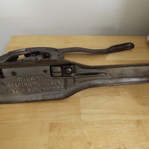 Antique Tabletop Iron Tobacco Cutter Reading Hardware Co - Etsy