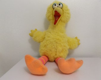 Vintage Large Stuffed Plush Talking Big Bird Toy Sesame Street