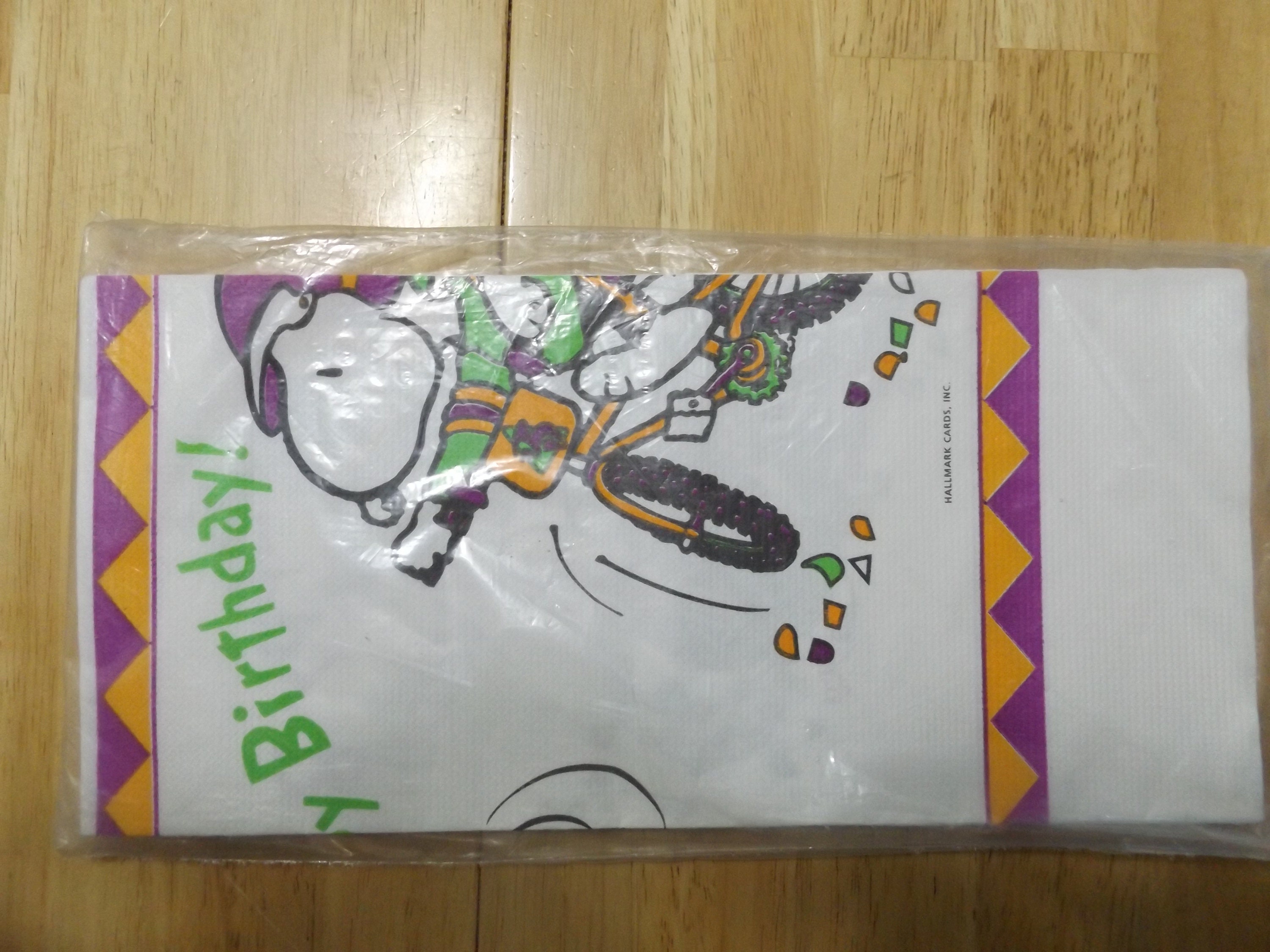 Vintage Snoopy Birthday Table Cover Paper Tablecloth / Schulz Etsy