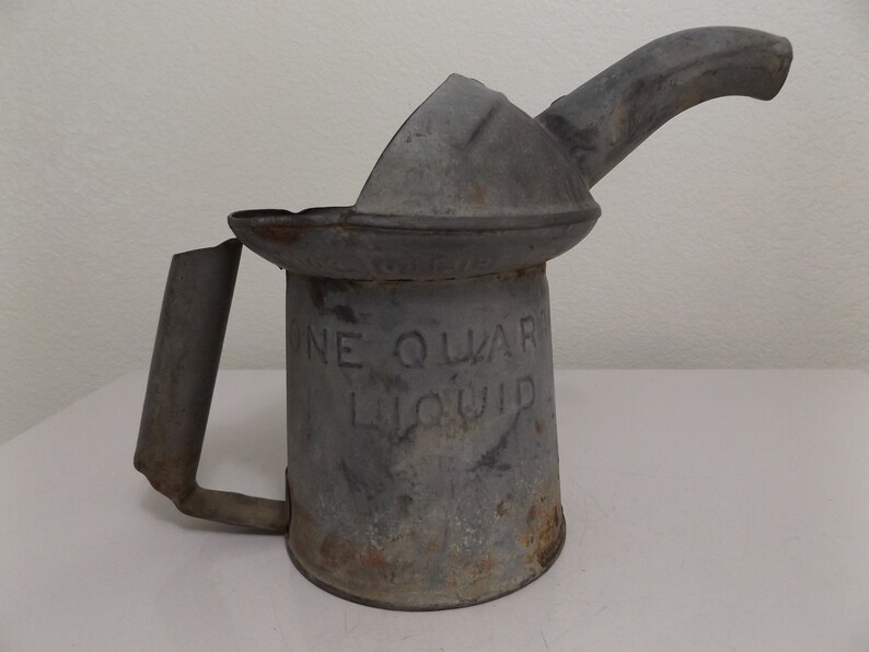 Vintage Antique Metal Oil Can Bulk Oil Can Oil Can Pitcher One Etsy