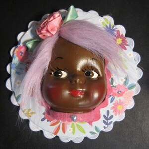 Kawaii Doll Face Small Wall Art Plaque