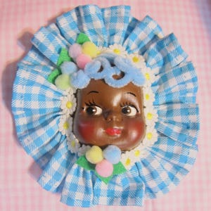 Kawaii Doll Face Wall Art Plaque