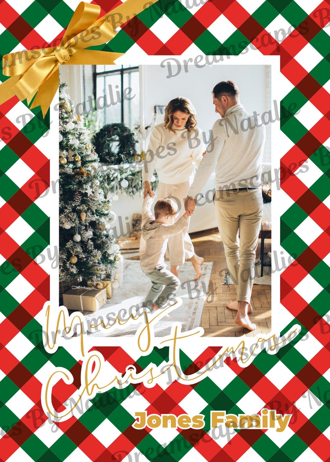 Editable Christmas Card Template | 5x7 Canva Holiday Card | Digital ...