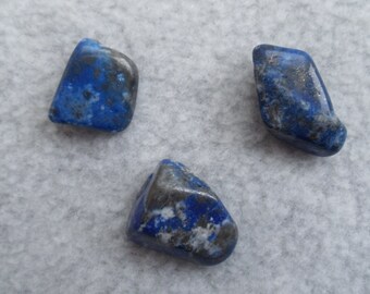 Lapis Lazuli Stones Tumbled, Set of 2