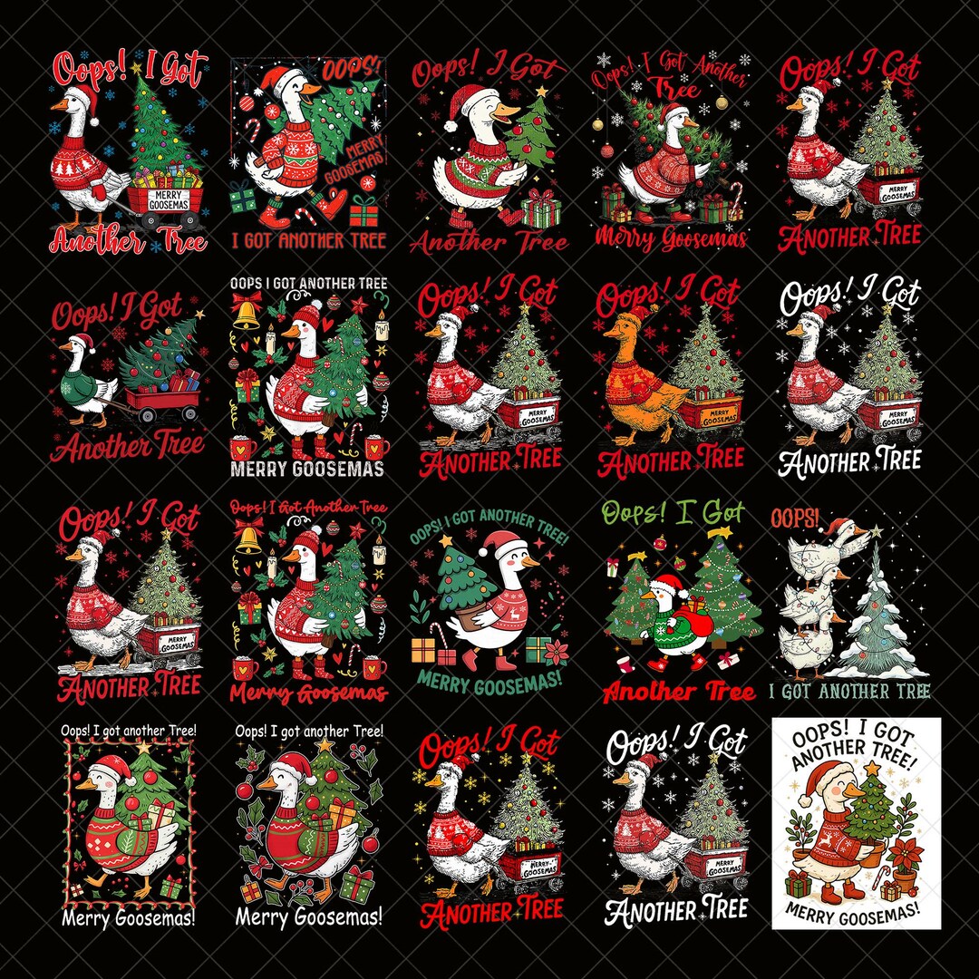 Oops I Got Another Tree Png, Retro Holiday Humor Design, Sarcastic Xmas ...