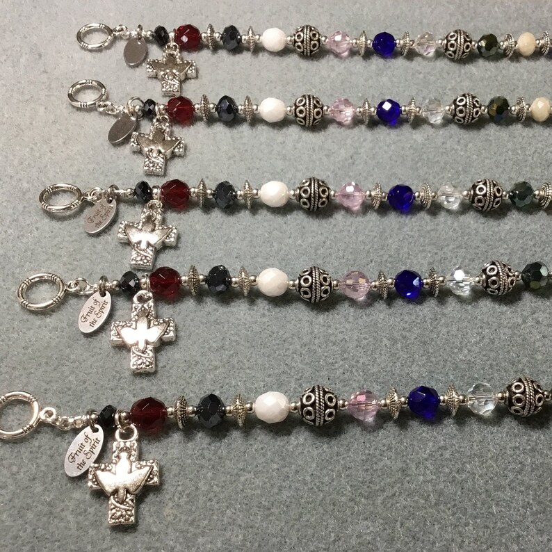 Fruit of the Spirit Bracelet Beaded Jewelry Christian Etsy