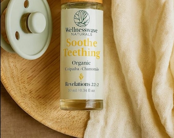 Organic Baby Teething Oil – Chamomile • Copaiba, Natural Roller (10ml)