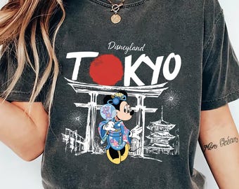 Disneyland Tokyo Mickey Kimono T-Shirt, Japan Trip Matching Family Tee