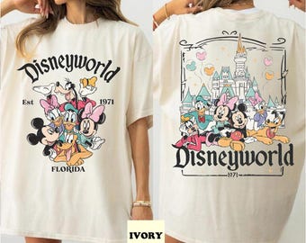 Mickey and Friends Png, Disneyworld Est. 1971 Png, Disneyland Png, Disney Florida Png, Family Trip Png, Family Vacation Png
