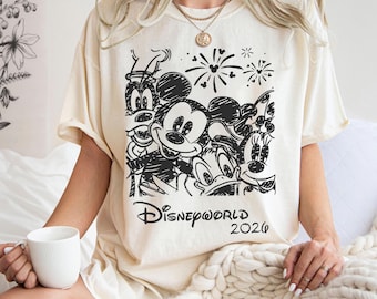 Retro Disneyworld 2026 PNG, Mickey and Friends (Digital Download)