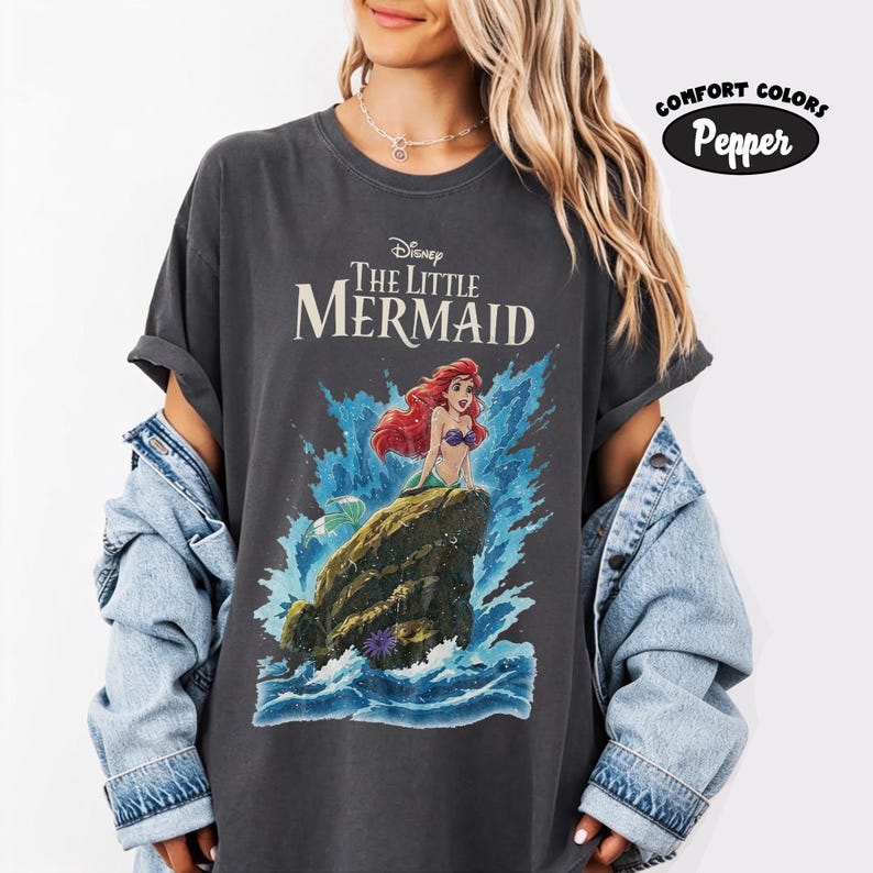 Vintage Disney The Little Mermaid Shirt Princess Ariel Shirt Disney The Little Mermaid T-Shirt, Disney Princess Shirt Disney Family Tee 2026 image 8