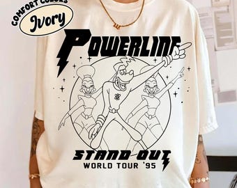 Retro Disneyland Goofy Powerline Stand Out Tour 95 Png, Max Goofy Roxanne Powerline Digital File, DisneyWorld Tour File,Goofy Movie Png