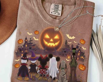 Disney Mickey & Friends Epcot Halloween Shirt, Mickey's Not So Scary Halloween Party Tee, Pumpkin Halloween Tee, WDW Halloween Family Trip