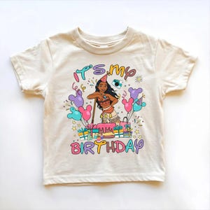 Komfortfarben Moana präsentiert, es ist mein Geburtstags-Shirt, Disney Moana Geburtstags-Micky-Luftballons-T-Shirt, Magic Kingdom Disneyland Urlaubs-Shirt Bild 4
