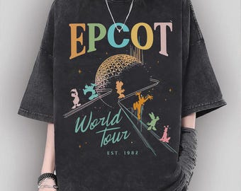 Disney Epcot World png, Topolino e i suoi amici 1982 png, Topolino, Minnie e Topolino png, Maglietta coordinata Disney per la gita in famiglia a Disneyland
