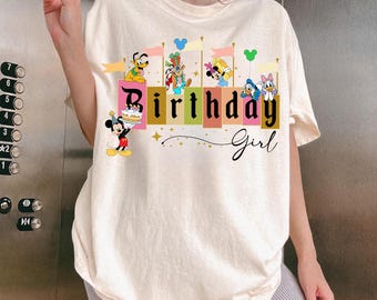 Birthday Girl Mouse Friends Png, Family Trip Vacay (Digital Design)