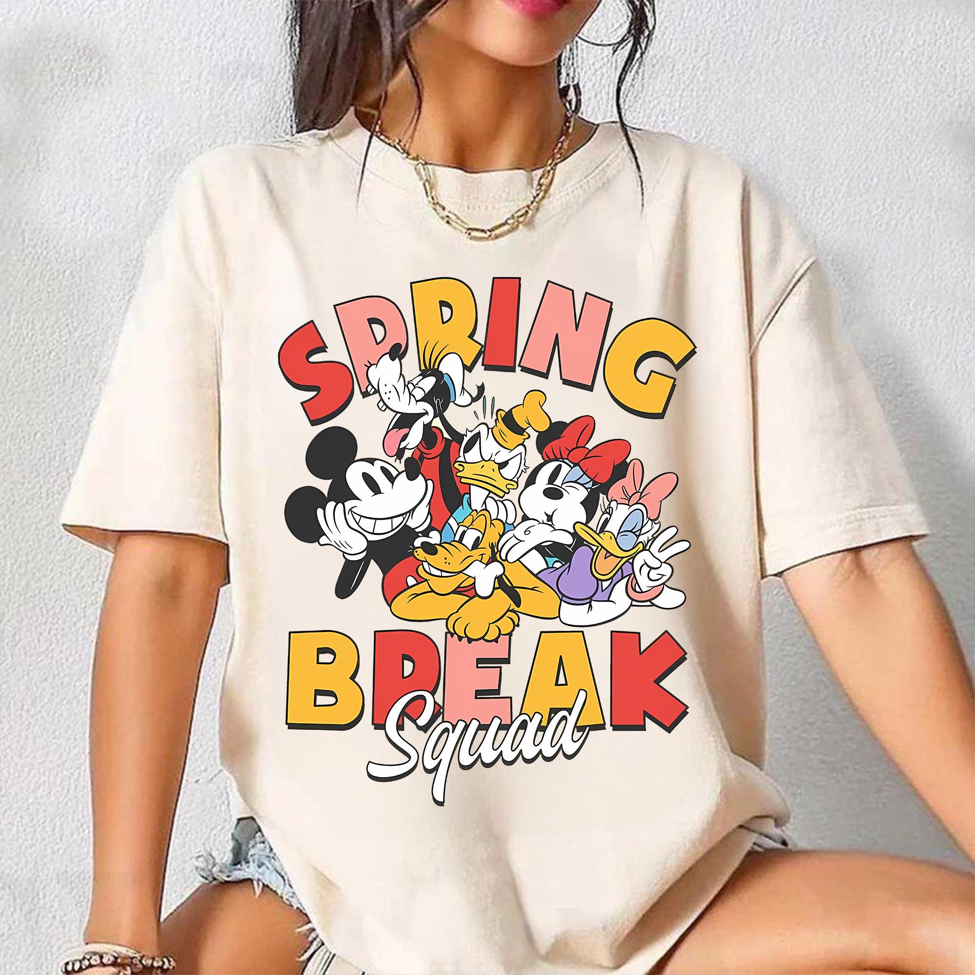 Spring Break 5 Characters Mouse and Friends Spring Break Squad Png (digital Design) - Etsy