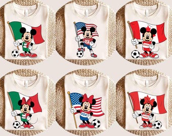 Mickey Friends Soccer Jersey Shirt, Retro National Team Fan Apparel