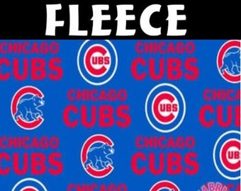 MLB Chicago Cubs Anti-Pill Fleece Fabric by the Yard 6567 B