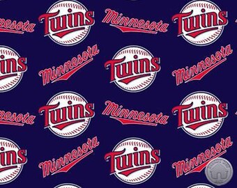 MLB Minnesota Twins Cotton Fabric 6644 B