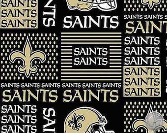 NFL New Orleans Saints Cotton Fabric by the Yard 6436 D