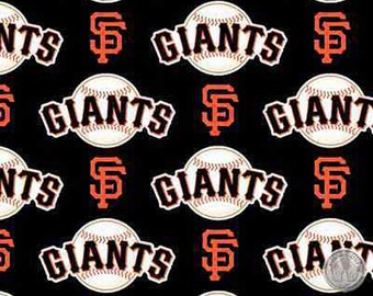 MLB San Francisco Giants SF Cotton Fabric by the Yard 6651 B
