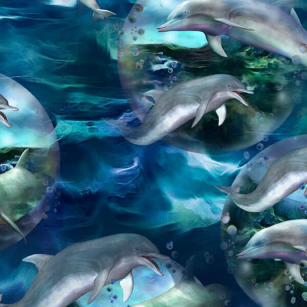 Dolphin Fabric Etsy