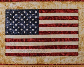 Dan Morris Home of the Brave Flag Panel 24" 24805A Fabric by the Yard