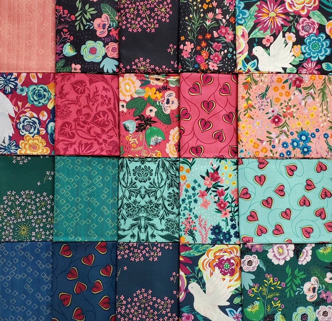 Boundless Nectar Fat Quarter Bundle 20-piece Cotton Fabric - Etsy