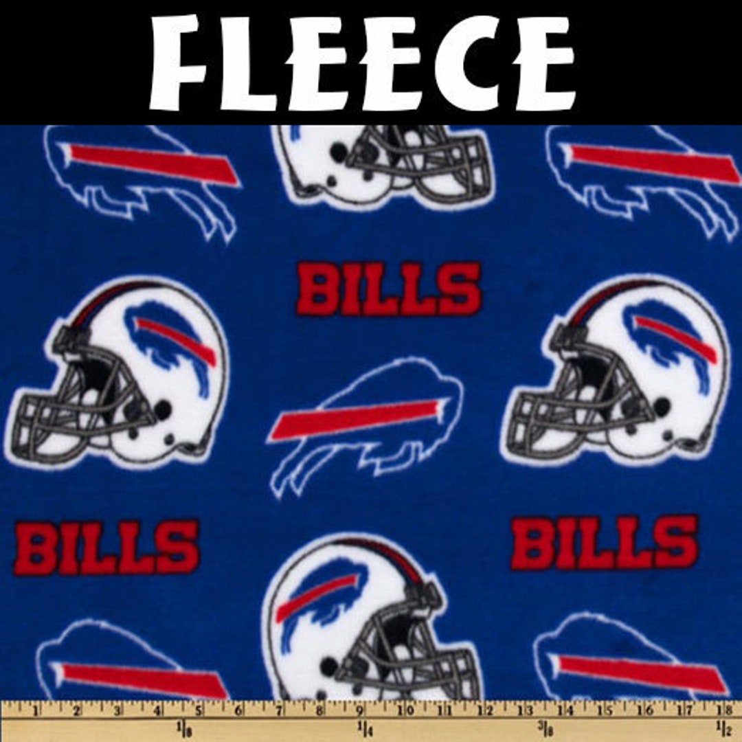 NFL Buffalo Bills Football Fleece Fabric 6376 D Sold by the Yard Etsy