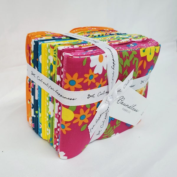 Boundless Fabulous 70's Fat Quarter Bundle 20 pièces de tissu en coton