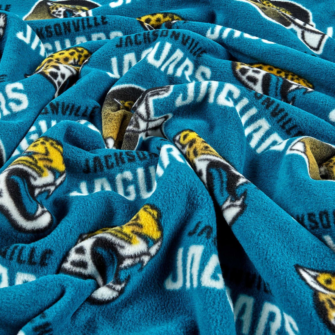 NFL Jacksonville Jaguars Fleece Fabric by the Yard 6733D  Etsy