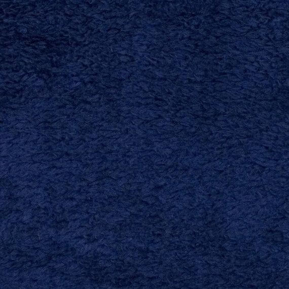 Whisper Fleece Solid Navy Super Soft Polyester Fleece Fabric by