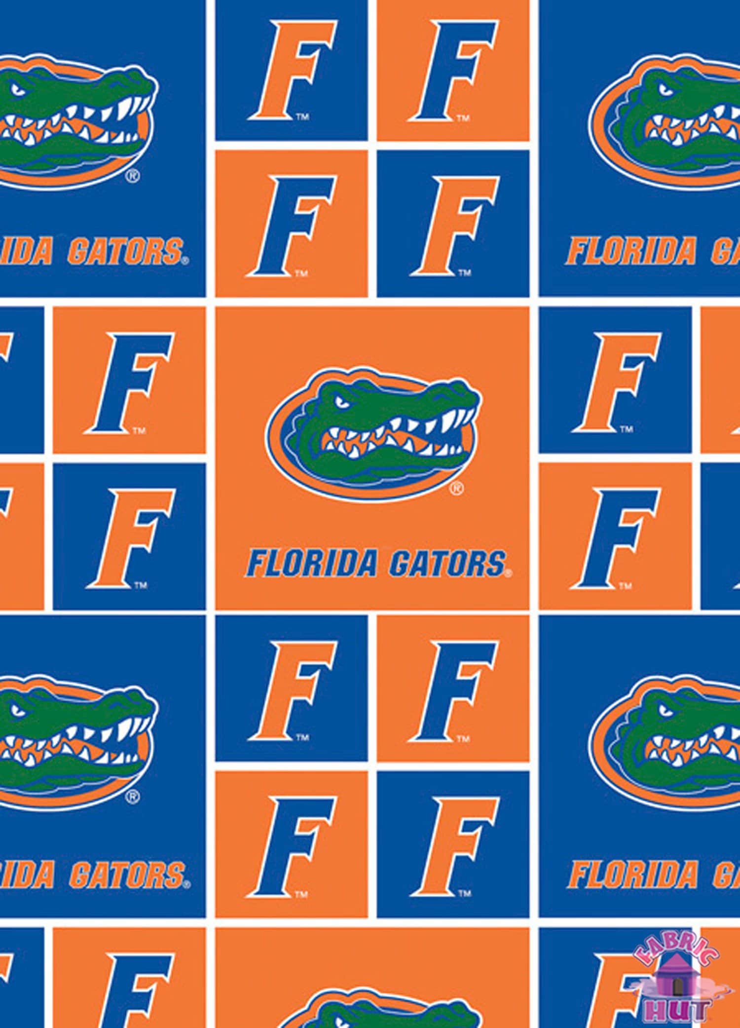  Florida Gators ORANGE BLOCK F Logo 4 Vinyl Decal Car