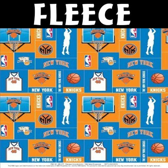 NBA New York Knicks Fleece Fabric by the Yard Etsy