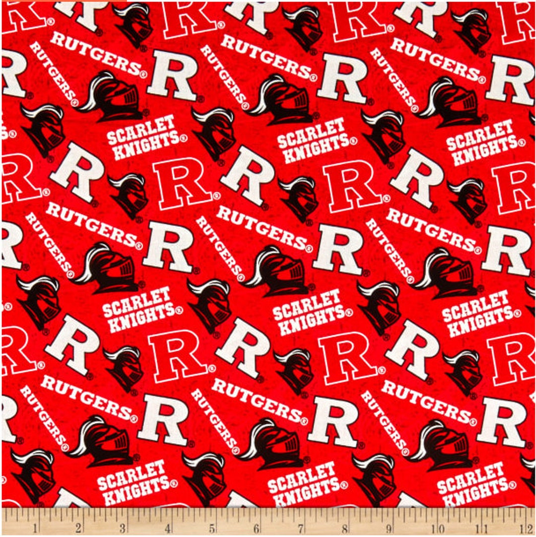 NCAA Rutgers University Tone on Tone RUT-1178 Cotton Fabric by - Etsy