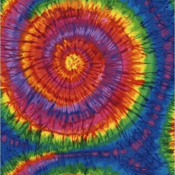 Timeless Treasures Tribeca Fiesta! Large Tie-Dye Cotton Fabric by the Yard