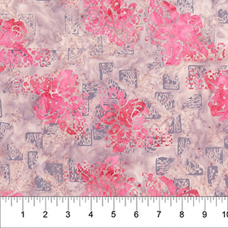 Northcott Patio Poppy Collection PinkGray 8036-21 Cotton Fabric by the Yard