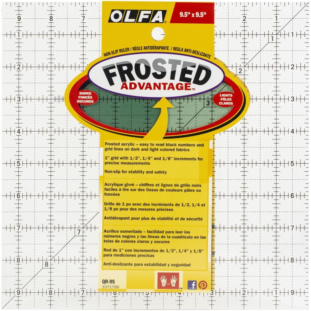 Olfa 6 x 24 Non-Slip Frosted Advantage Ruler