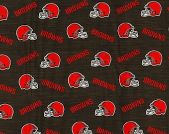 NFL Cleveland Browns Heather Print 70494-D Cotton Fabric by the Yard