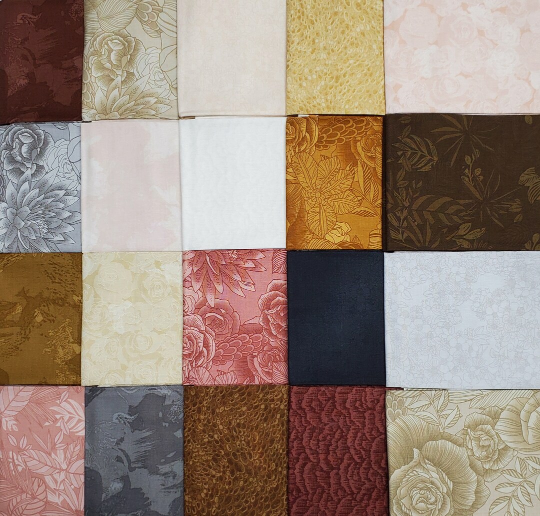 Boundless Blenders Collage Fat Quarter Bundle 20piece Cotton Fabric Etsy