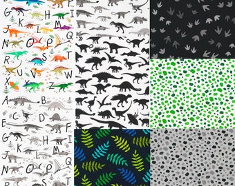 Robert Kaufman Alphabetosaurus Collection Cotton Fabric by the Yard