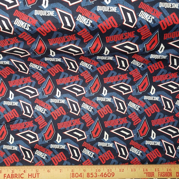 NCAA Duquesne University DUQ-1178 Cotton Fabric By The Yard